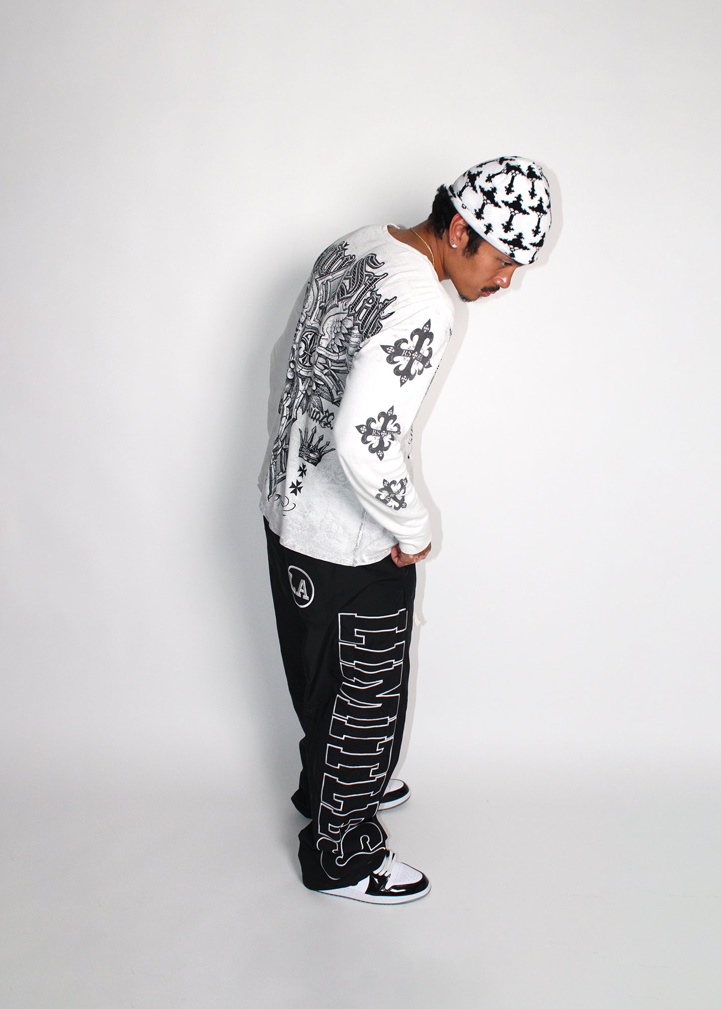 "LA" Nylon Track Pants