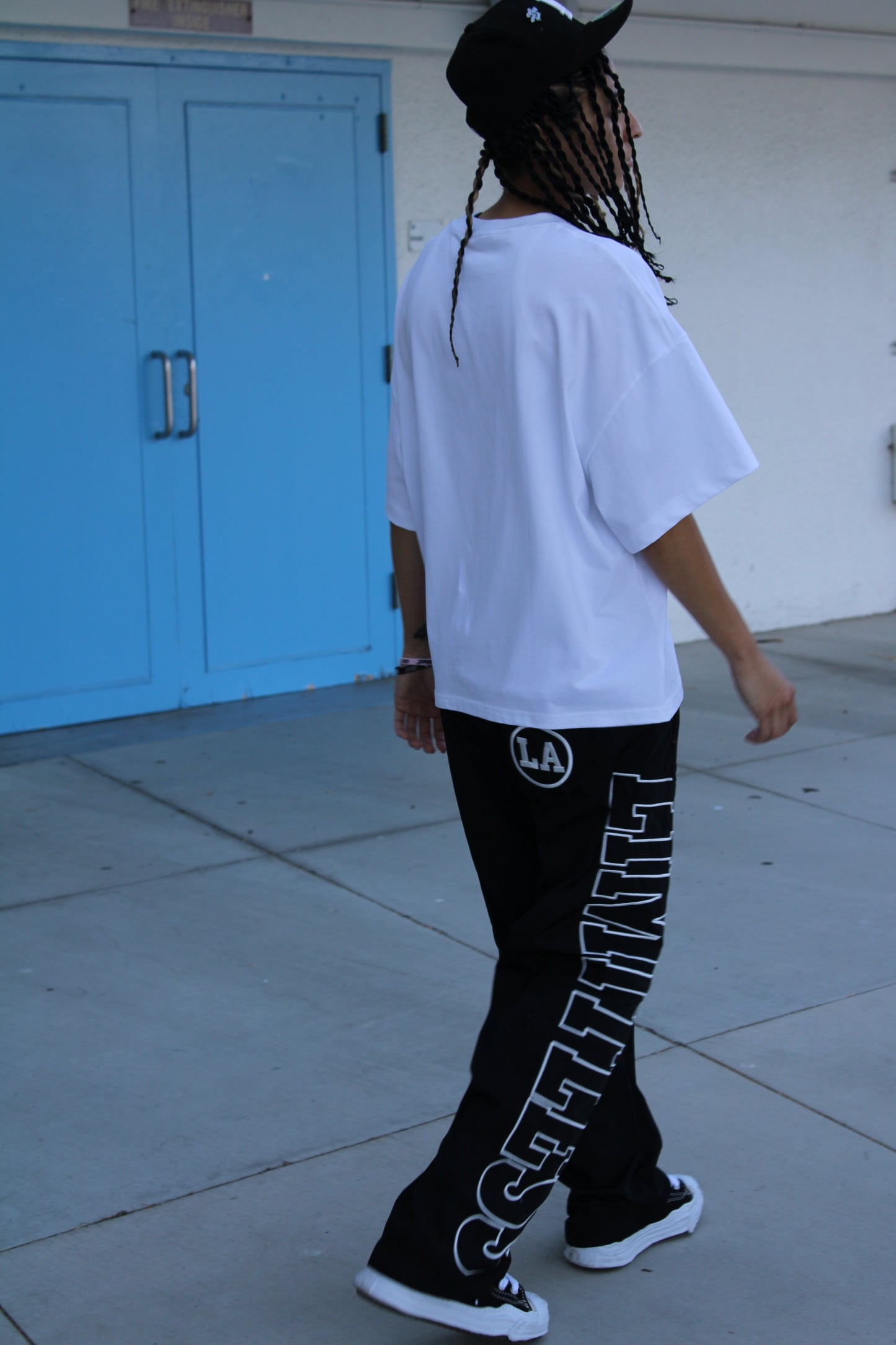 "LA" Nylon Track Pants