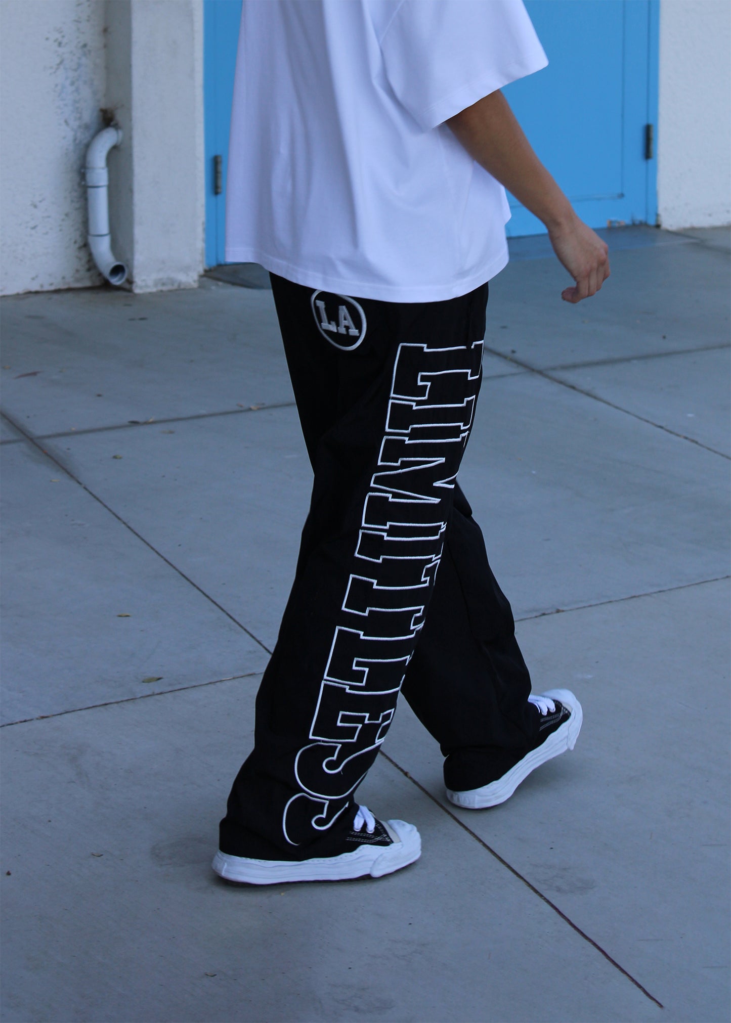 "LA" Nylon Track Pants