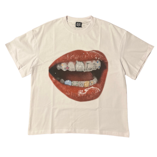 White "Loud Mouth" Tee