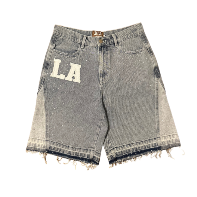 "LA RHINESTONE" Jorts