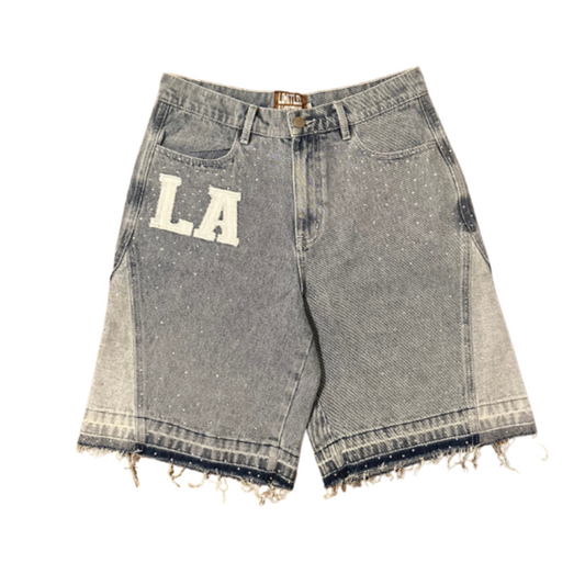 "LA RHINESTONE" Jorts