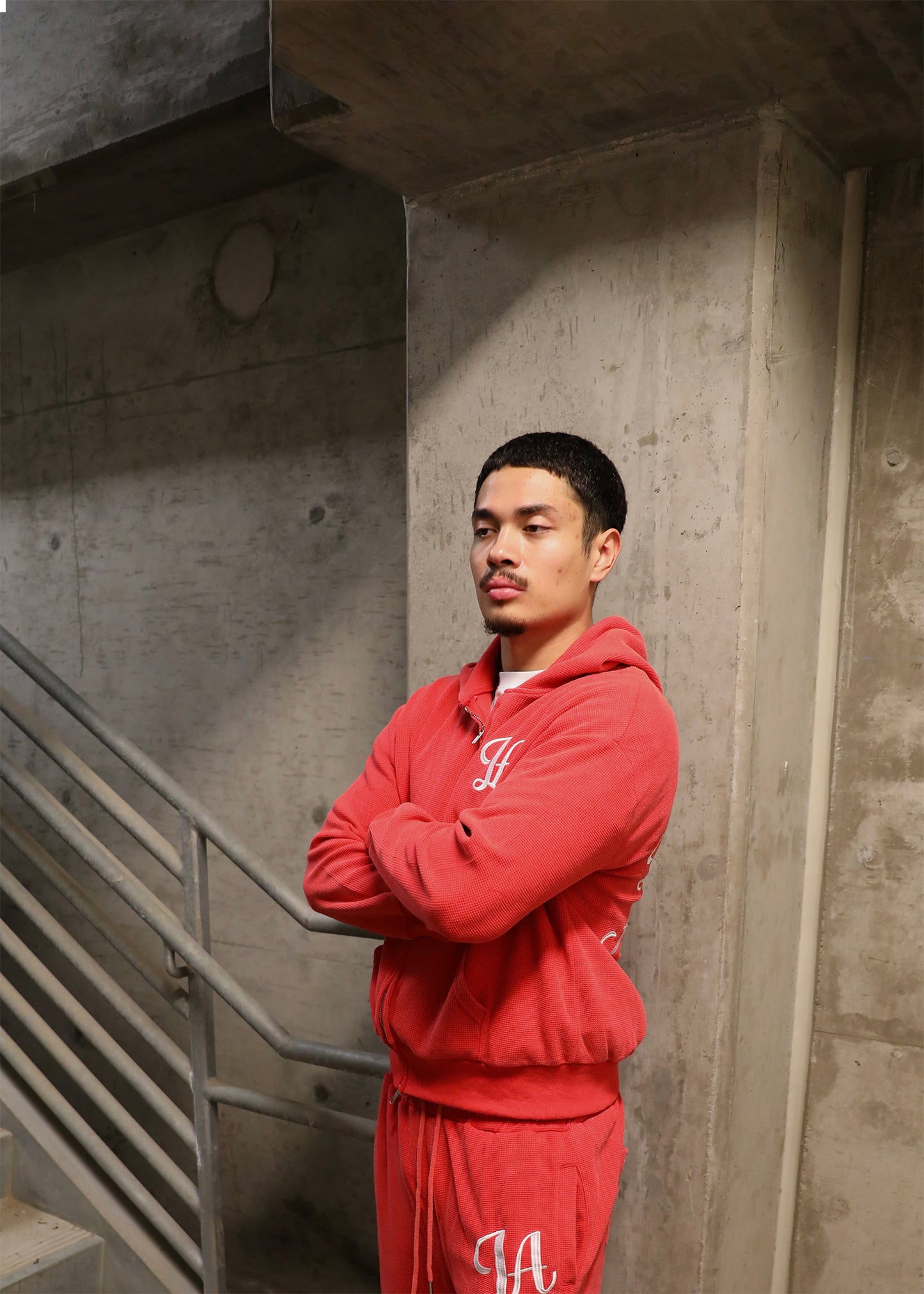 "ROSE LOUNGE" Zip up